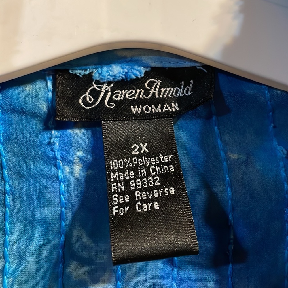 Karen Arnold 2x shirt with shell - Picture 8 of 10